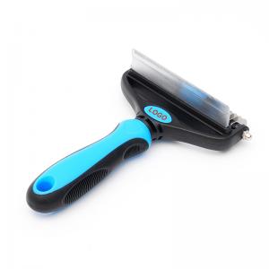 Pet comb hairbrush combing device with knot-removing comb dual-head dual-purpose dog comb