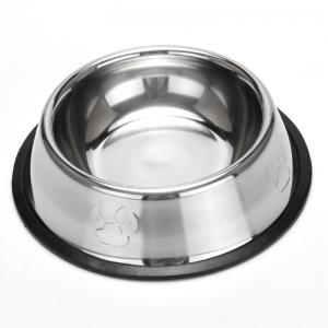 Stainless steel dog bowl and cat dish
