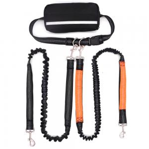 Waist-mounted running dog leash for explosion-proof protection